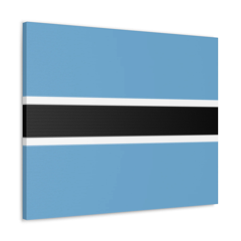 Botswana Country Flag Canvas Vibrant Wall Art Unframed Home Decor